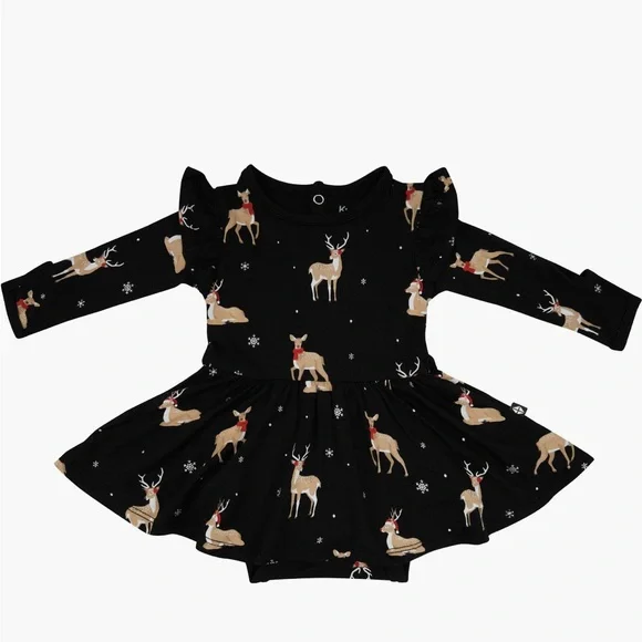 Kyte Baby LS Bodysuit Twirl Dress - Picture 4 of 4